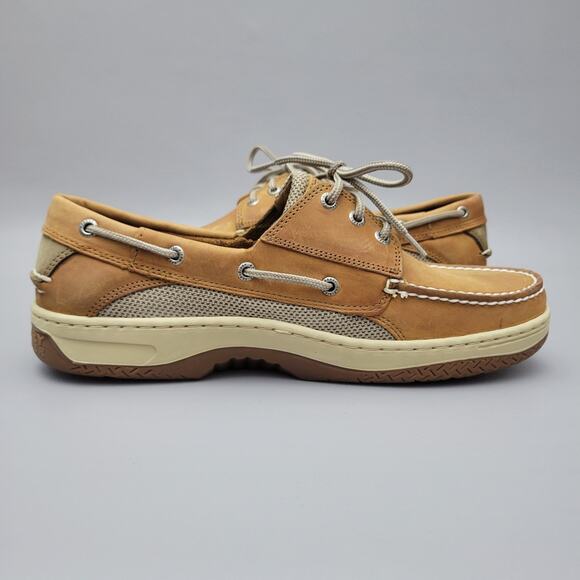 Sperry Top-Sider Billfish 3-Eye Dark Tan Boat Shoe Men's size 12 M - Picture 3 of 14